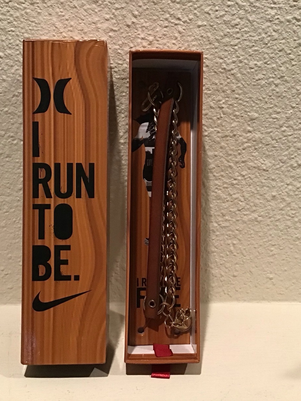Nike+ Hurley Womens half marathon finishers bracelet from first virtual run.